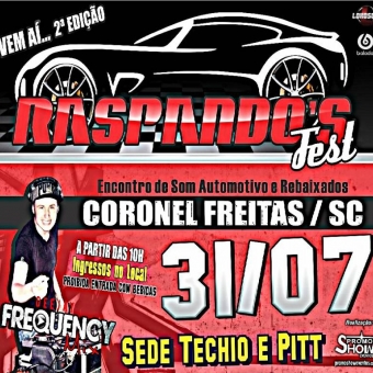 CD 2ª EDIÇÃO RASPANDOS - CORONEL FREITAS SC - DJ FREQUENCY MIX